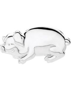 Bonnie The Pig Brooch Sterling Silver  17.25X29.25 Mm