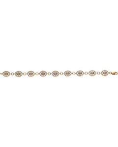Tri-Clr R Ldy/Guadalupe Brac. 14K Yellow Gold 7 Inch