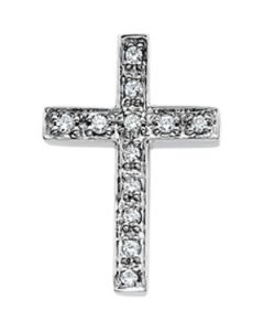 Diamond Unity Cross 14K White Gold 18.25X12.75 Inside Cross Diamond Unity Cross