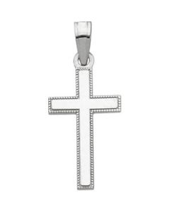Filigree Cross 14K White Gold 17.25X10.00 Mm Filigree Cross