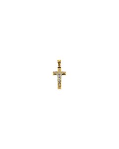 Two tone Crucifix Pendant