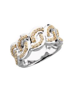 Three-Fold Marriage Ladies Ring 14K White/Yellow Gold 0.00 Mm;P;Three-Fold Marriage Ladies Ring