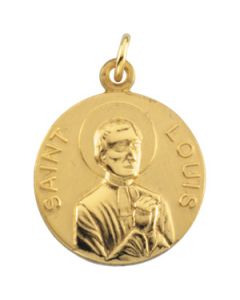 St. Louis Medal W/ 18 Inch Chain Sterling Silver  18.00 Mm St. Louis Medal