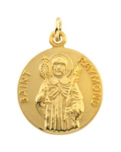 St. Raymond Medal With 18.00 Chain Sterling Silver  18.00 Mm;P;St. Raymond Medal With 18.00 Chain
