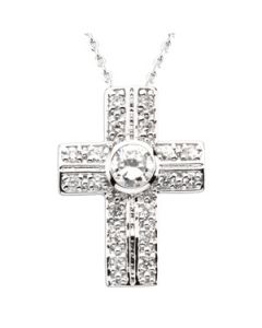 The Covenant Of Prayer (With Stones) Sterling Silver  22.75X17.00 Mm The Covenant Of Prayer (With Stones)