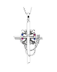 Crisis Pregnancy Center Cross Pendant Sterling Silver  45.25X30.00 Mm;P;Crisis Pregnancy Center Cross Pendant