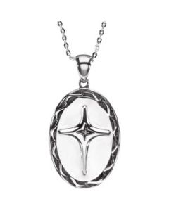 All Things Possible Blessed Affirmation Pendant W/ Box Sterling Silver  