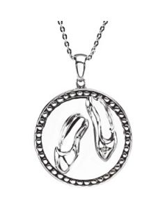 Dance Blessed Affirmation Pendant W/ Box Sterling Silver  