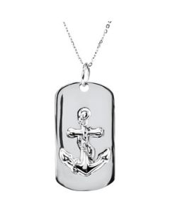 Covenant Of Hope Dog Tag Pendant W/ Box Sterling Silver  Pendant;P;Covenant Of Hope Dog Tag Pendant W/ Box
