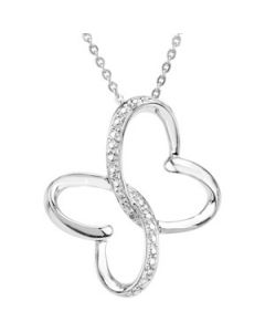 Wings Of Comfort Necklace W/ Box Sterling Silver  