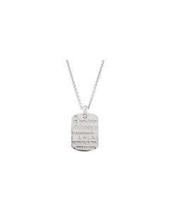 Sterling Silver .010 CTW Diamond Blessings 18