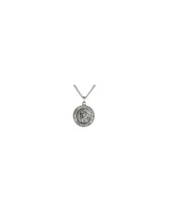 Sterling Silver 11.75mm St. Christopher Medal