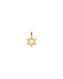 14kt Yellow 17x15mm Star of David Pendant