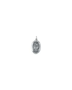 Sterling Silver 18.75x13.5mm St. Joseph Oval Medal