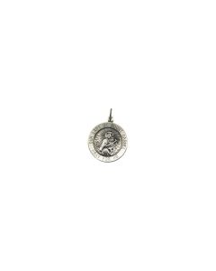 Sterling Silver 18.25mm Our Lady of Mount Carmel Medal Pendant