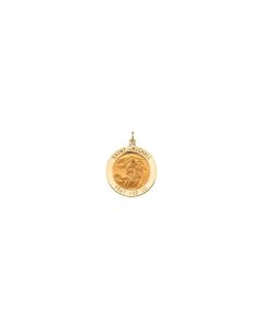 14kt Yellow 22mm St.Michael Medal