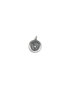 Sterling Silver 14.75mm Round St. Florian Medal