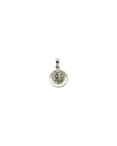 14kt White 12mm First Communion Medal