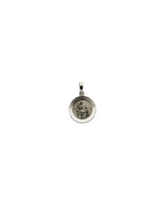 14kt White 15mm First Communion Medal