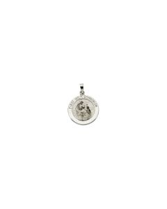 14kt White 18mm First Communion Medal