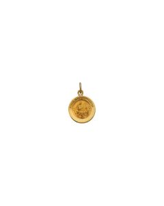 14kt Yellow 12mm First Communion Medal