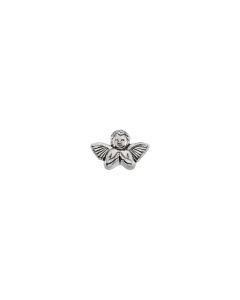 14kt White 11x16mm Praying Angel Lapel Pin