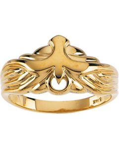 Holy Spirit Ring 14K Yellow Gold Ladies