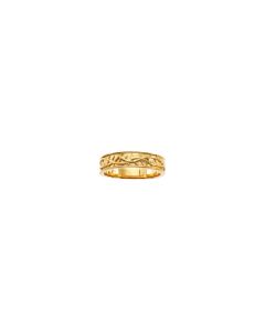 14kt Yellow Thorn Design Band