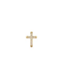 14kt Yellow .40 CTW Diamond Cross Pendant