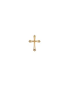 14kt Yellow 42x32mm Cross Pendant