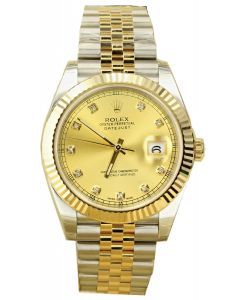 Rolex Date Just  Two Tone 41mm w/ Fluted Bezal 