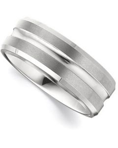 Grooved Beveled Band N\A  Size 09.50