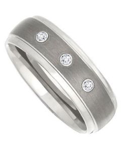 STEEL BEZEL RIDGED BAND N\A  11 ONE PIECE