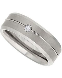 .05 CT STEEL BZL GROOVE & BVL N\A  SIZE 12.00 ONE PIECE