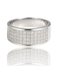 14K White Gold Diamond Ring – 0.60 CTW | 5.49g | 23.85mm Wide