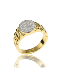 10K White Gold Diamond Ring with 0.56 CTW - 6.0g - 23.86mm Wide Brilliant Round-Cut