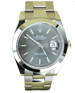 Rolex Watch DateJust Stainless Steal 41mm Black Dial 